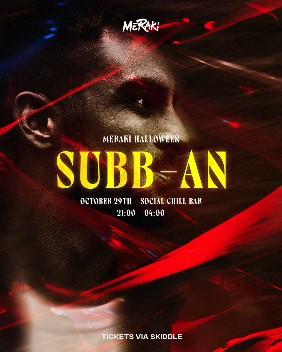 Meraki__ofc's tweet image. HEADLINER ANNOUNCEMENT 🚨

Headlining our first ever Halloween showcase is none other than the man himself, @Subb_an!

We're down to our last few second release tickets, so avoid missing out and buy your tickets today!

skiddle.com/whats-on/Maids…