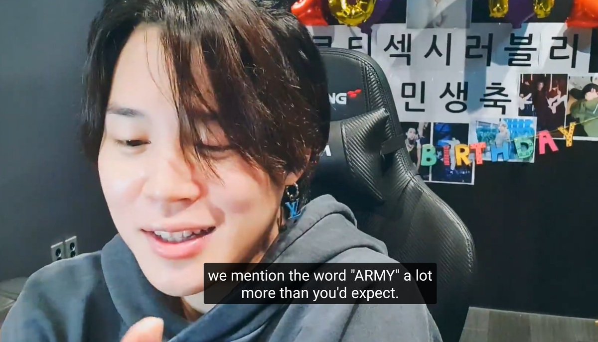 taebokkiii's tweet photo. Jimin saying that whenever he's with his friends, they always ended up talking about us (armys) alot 😭 https://t.co/86b58t0axR