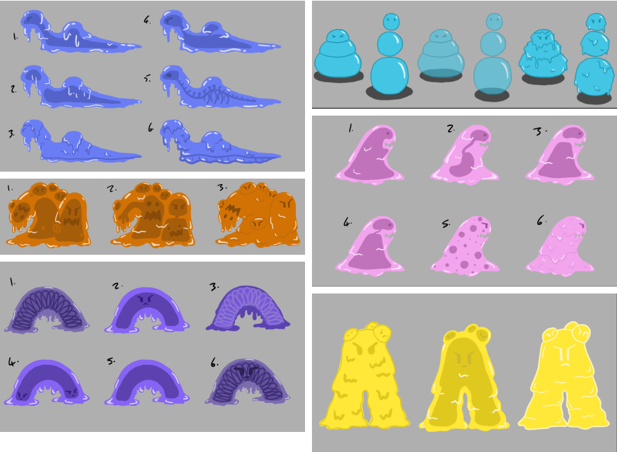 People of Twitter! We want your thoughts!

What enemy concepts do you like?
Are there slime ideas you want to share with us?
Let us know!

Artist: <a href="/VeryDeadZed/">Chloe</a>