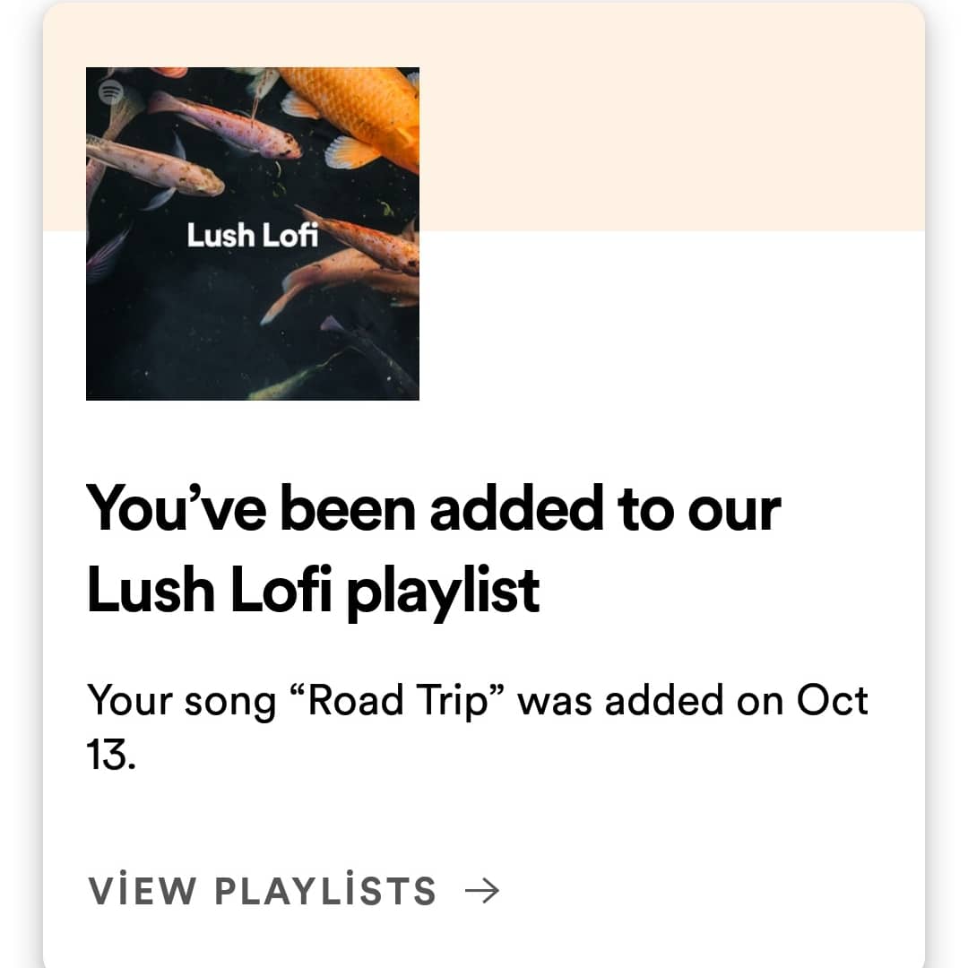 🌙Hello Chill Moon Fam, we have great news for you today!

🎉 @strong_al3 and Fred Paci's beat named "Road Trip" have been added to Spotify Editorial Playlist "Lush Lofi".

🙌Big thanks <a href="/Spotify/">Spotify</a> <a href="/SpotifyTurkey/">.</a>

#lofibeats #chillmoon #lofihiphop #mellowlofi #lofi #chillhop