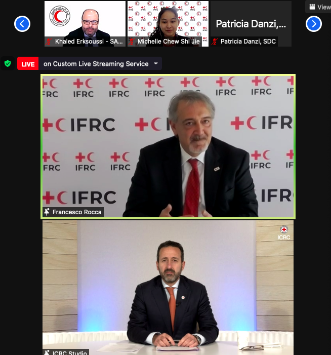 David_A_Fisher's tweet photo. At #PlanetRedSummit, IFRC President @Francescorocca and ICRC DG @RMardiniICRC emphasise that localisation is in the Movement's DNA & key to the original dreams of Henri Dunant. But we can also do much more strengthen our support for the leadership of NSs. https://t.co/xDMsKVsEuv