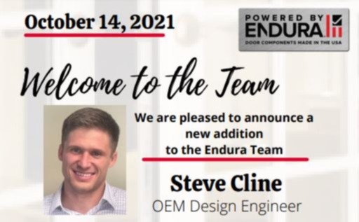 enduraproducts's tweet photo. Please help me in welcoming Steve Cline, OEM Design Engineer, to the Endura team. Interested in job opportunities with Endura, check out our open positions at:

https://t.co/Mp0lVPEM6j https://t.co/e9sM1AcWDL