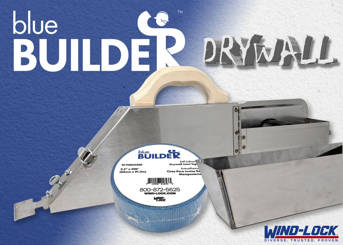 windlock's tweet photo. Our signature brand includes affordable hand tools for drywalling. What would you like to see added to the Blue Builder product line?  https://t.co/vBG0hLuSQG

#Windlock #Bluebuilder #Drywall #Trowel #Mud #Handtools #Drywallnation #Taping #Banjo #Meshtape #Mudpan #Tapingknife https://t.co/WymcBRxkzN