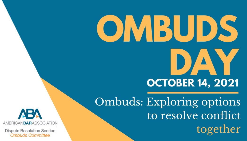ombuzzblog's tweet photo. Today is #OmbudsDay! Take a moment to learn more about the different types of #ombuds/#ombudsman programs and the important work they do. Check out https://t.co/zzclHLZmos Perhaps attend one of the many events happening today and throughout the month of October. https://t.co/dA5doEi9KN