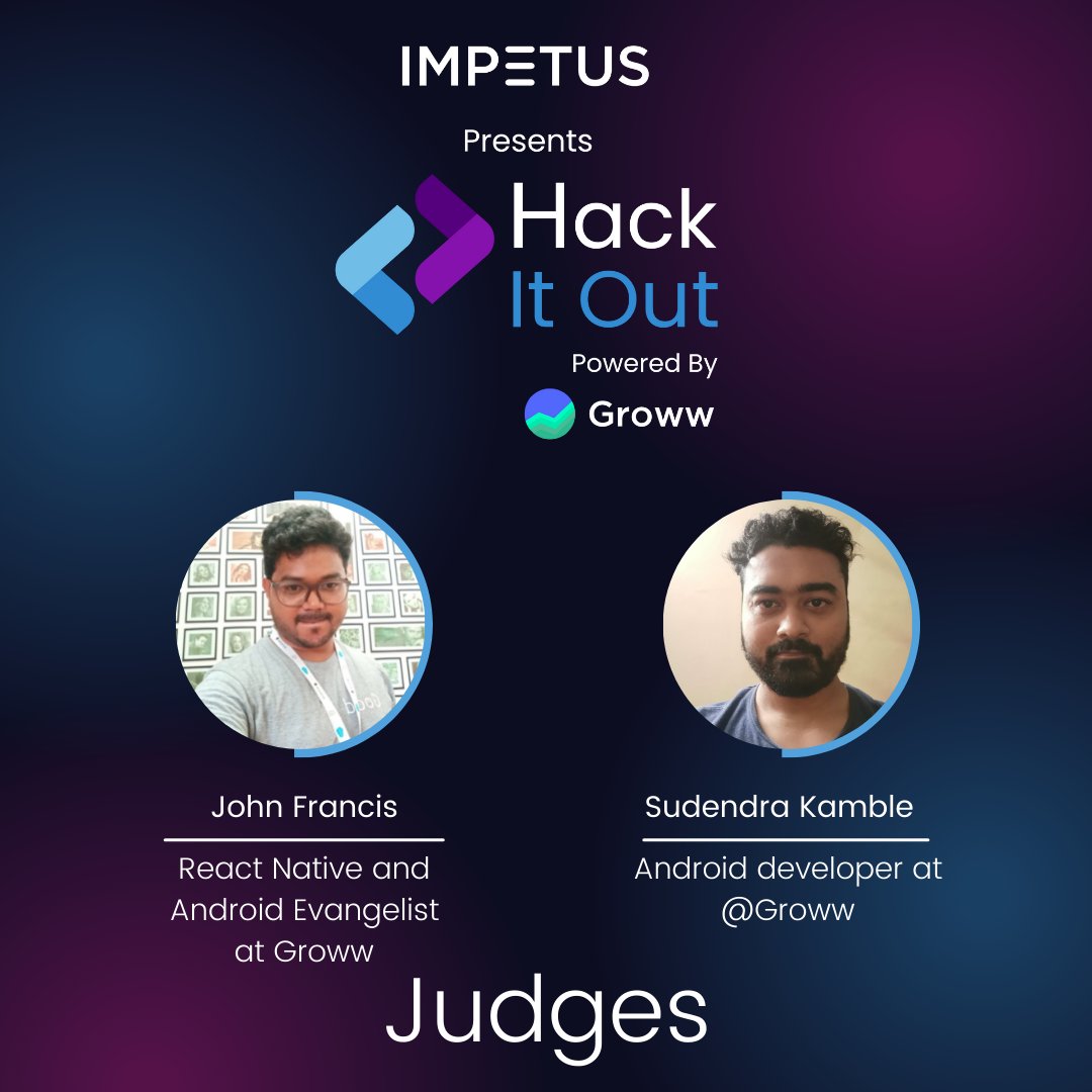 computerclub90's tweet photo. Proudly presenting prominent judges from @_groww for Hack It Out🤩🤩:

All the gems on one board, get personal guidance from experts, expand your network and reach your potential. https://t.co/Vc7TQyvEq5
