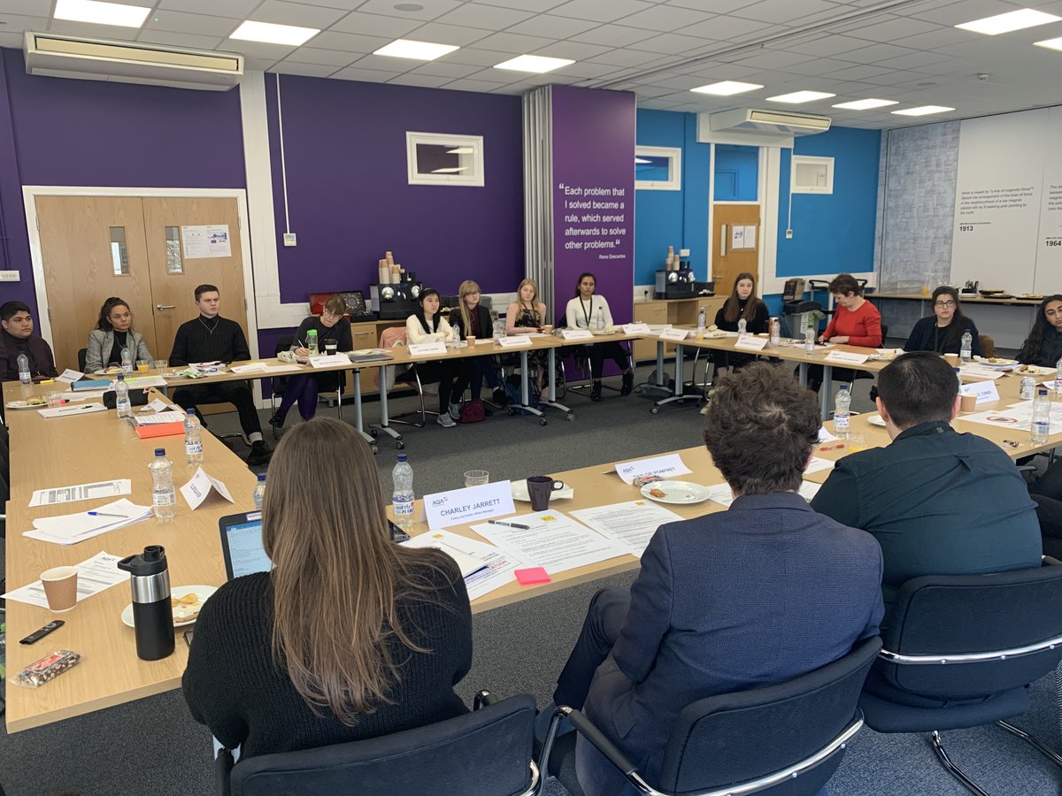AQA's tweet photo. We’re looking for ten students to join our successful Student Advisory Group and help make important decisions about the future of exams. More info > https://t.co/mZjIJ9krOV https://t.co/TO4lcwi8Zx