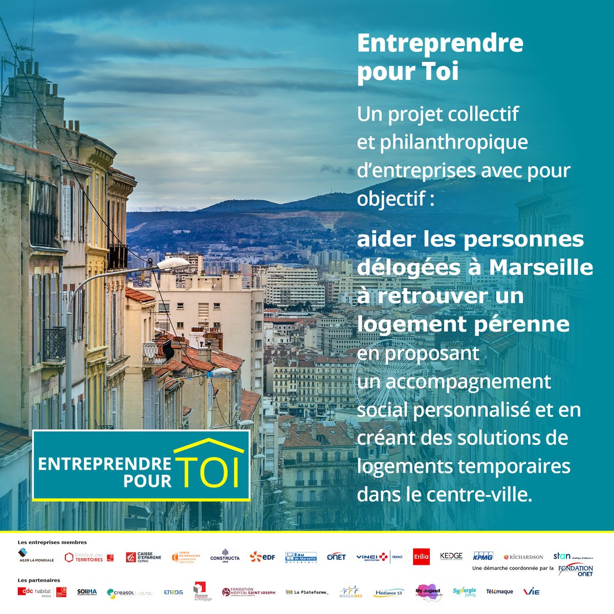 Solidarité 🫂 l La <a href="/CE_CEPAC/">Caisse d’Epargne CEPAC</a> se mobilise en tant que membre fondateur auprès du collectif #EntreprendrePourToi, créé par la #FondationONET, afin d’accompagner les personnes délogées à <a href="/Marseille/">Ville de Marseille</a> vers un retour dans un #logement durable 🏡 #Engagésàvoscôtés