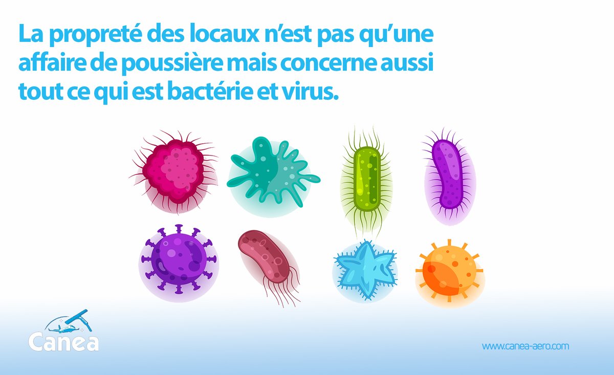 Tenons compte de bactérie et virus dans nos locaux quand il s'agit de la propreté.