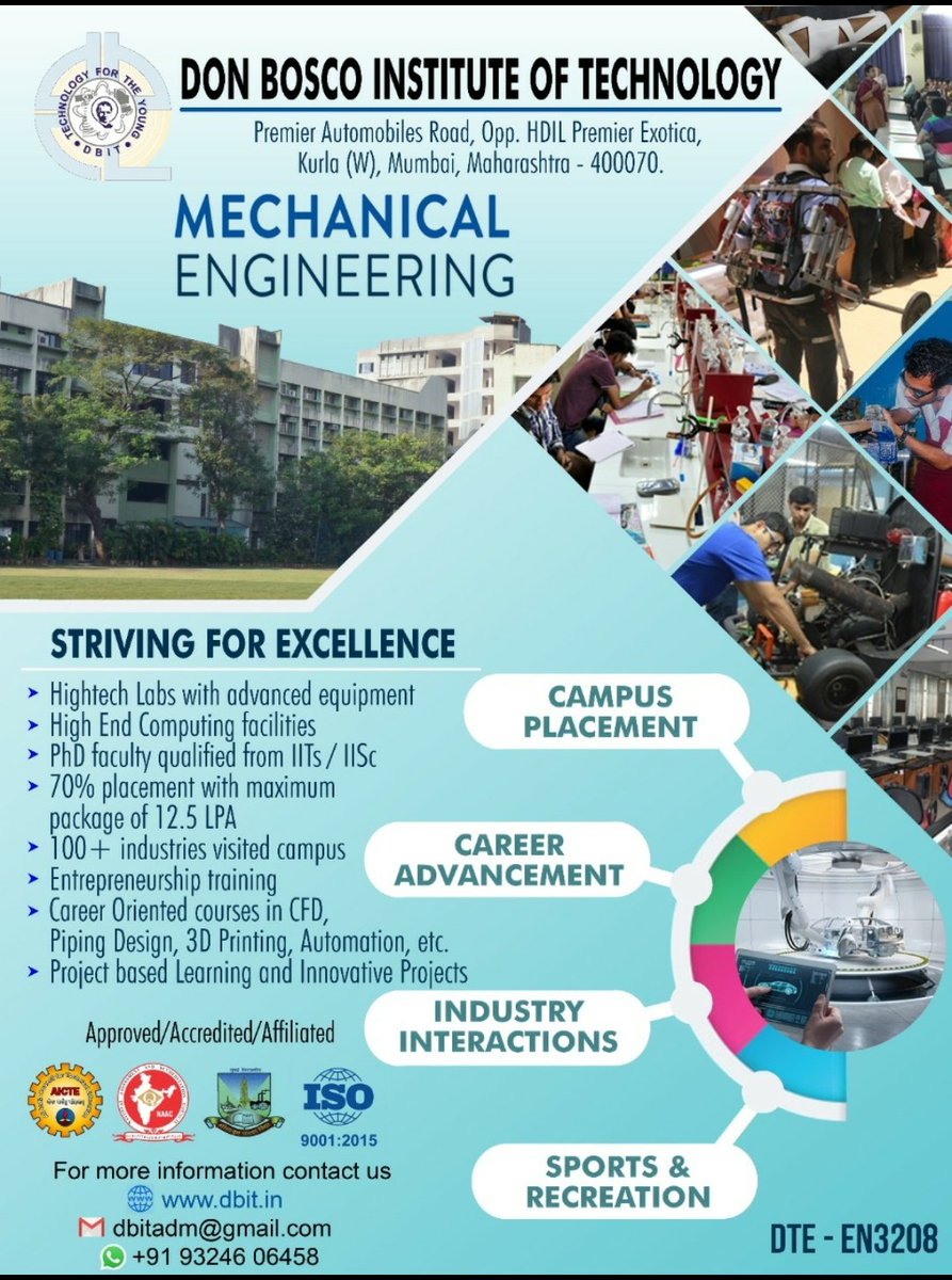 dbit_mumbai's tweet photo. Did someone tell you that @dbit_mumbai has one of the best Mechanical Engineering Departments in #mumbai ? You ask why? Here are the reasons! 👇🏽

Also, do visit the official Mechanical Department website :  https://t.co/e7sABgZW3y to know more https://t.co/S3npkyx6PI