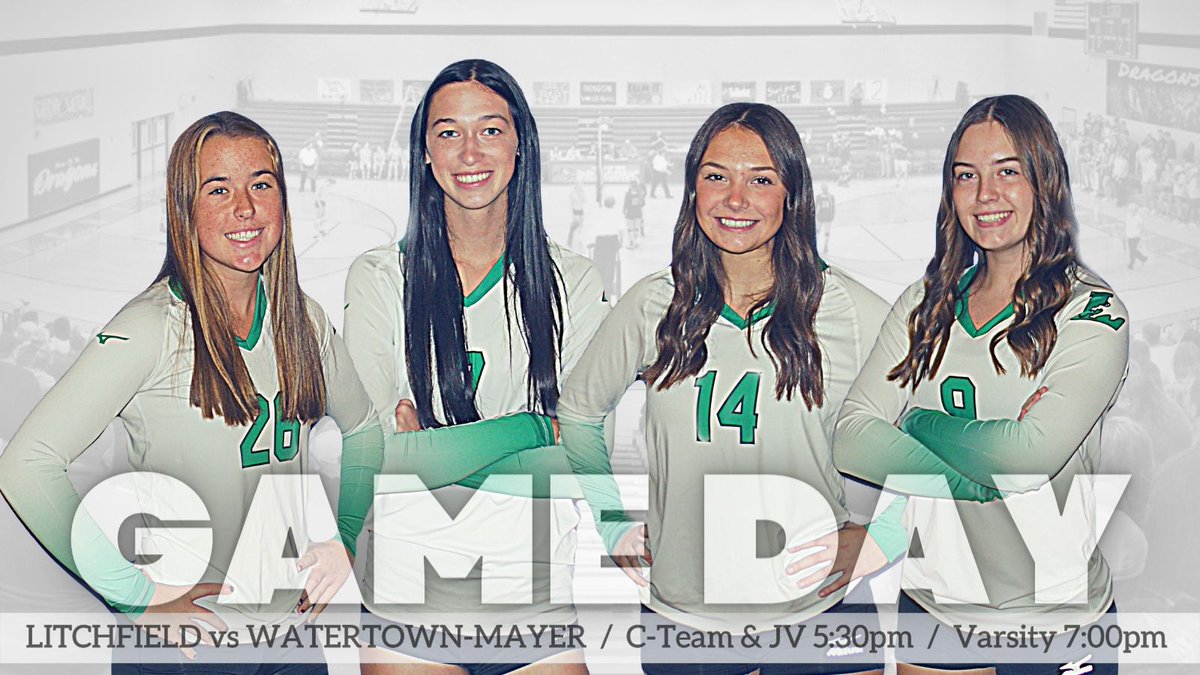 Game Day! 

🏐 vs Watertown-Mayer
⌚️ C &amp; JV-5:30, V-7pm
📍 Litchfield High School

Senior Night!
- Addi
- Joci
- Jojo
- Kaity
- Kat

#golitch