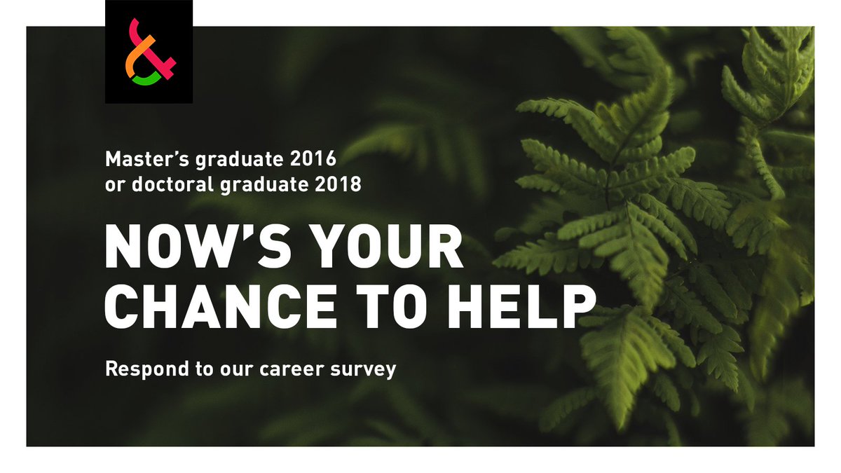 Master’s graduate of 2016 or doctoral graduate of 2018, please check your e-mail and respond to our career survey!

Vuoden 2016 maisteri tai vuoden 2018 tohtori, anna meille palautetta vastaamalla uraseurantakyselyyn.

➔ Lue lisää: bit.ly/3p2ywNo 

#unilut
