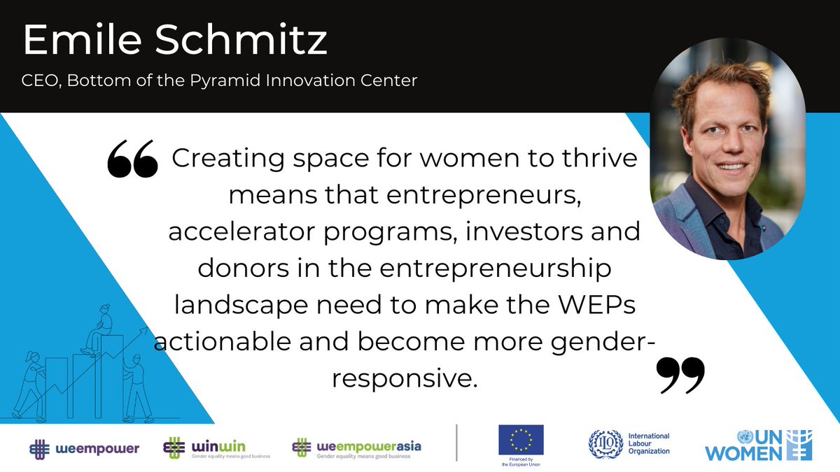 Thanks🙏🏽 @EmileSchmitz from @BoPInc for joining our event 'Powerful Alliance building a better future for women across the world' 🔴Still live: unwo.men/wWUf50GqYN6 #WeEmpower #WeEmpowerAsia #WEPs W/🇪🇺