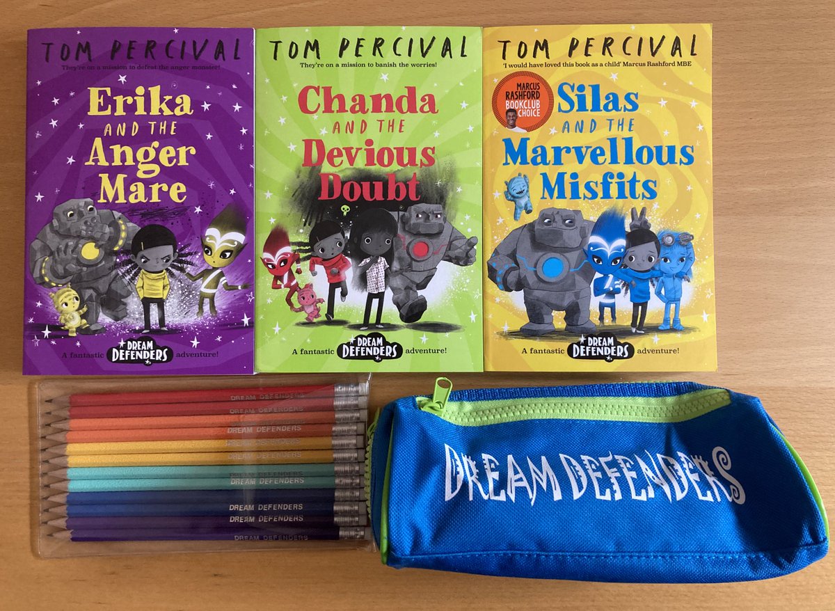 Silas and the Marvellous Misfits is published today! It’s a <a href="/MarcusRashford/">MR14</a> #bookclub choice (which is BEYOND exciting) and to celebrate, I’m doing a little giveaway! Just follow and RT to have a chance of winning this full set of DreamDefenders books and bounty! <a href="/MacmillanKidsUK/">Macmillan Children's Books</a>