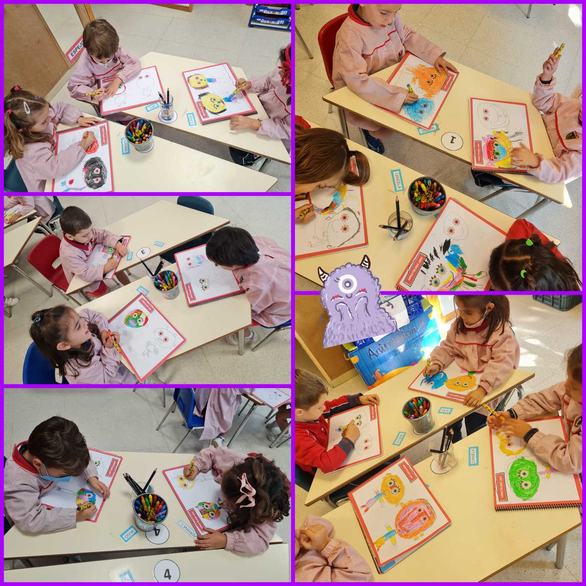 ColegiosElValle's tweet photo. Nos inventamos nuestros propios #monstruos👾 y...¡Somos monstruosamente buenos!🥰 #ColegiosElValle #LTB #2INFC #Creatividad #Dibujo https://t.co/biF8dqkddW
