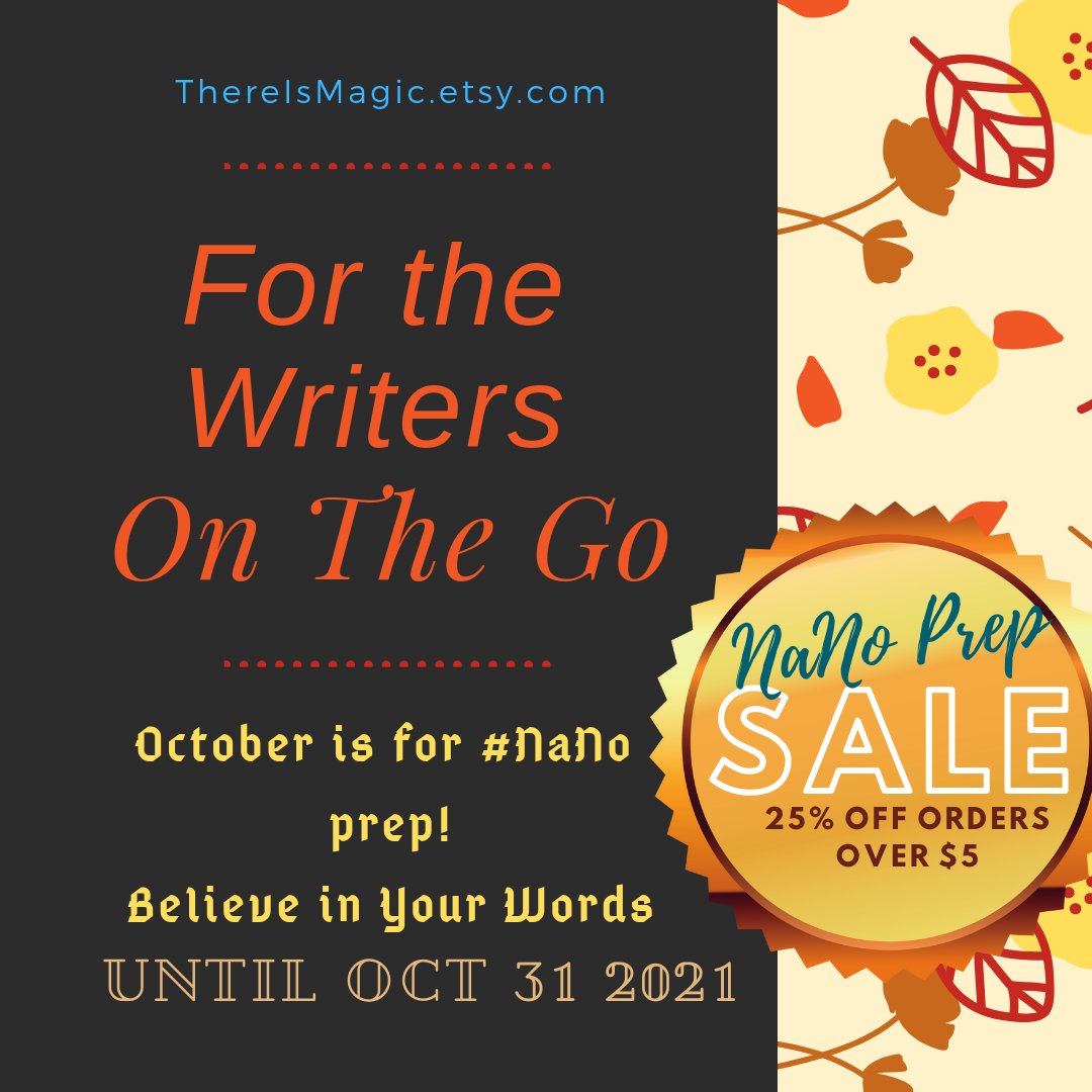 ThereIsMagicTW's tweet image. Shop my sale: 25% off when you spend $5. 

#etsysale #shopsmall #etsy #nanoprep #preptober #octobersale #fallsale #writerslife

etsy.me/3v9hJt7
