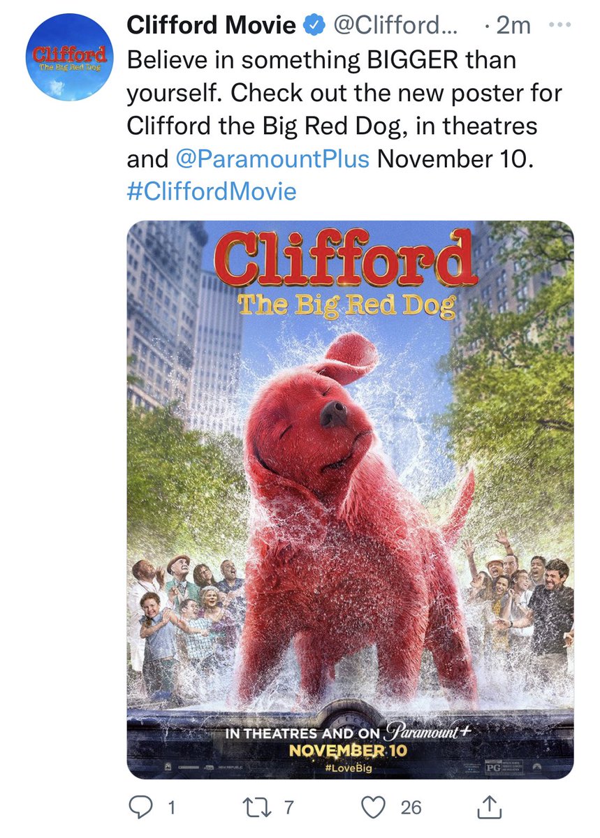 cevangelista413's tweet photo. This makes it sound like Clifford is some sort of god. And I support that. All hail out new red lord. https://t.co/Dl3QGZIxG7