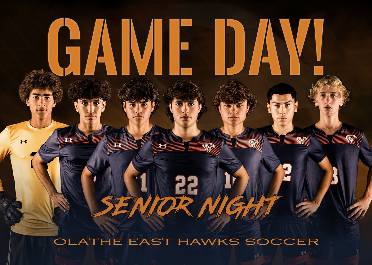 AvenaSports's tweet photo. It’s senior night! The @OlatheESoccer Hawks celebrate their seniors and take on the Lawrence HS this evening. 5pm @ CBAC Soccer stadium. https://t.co/PsJKJb4wpY