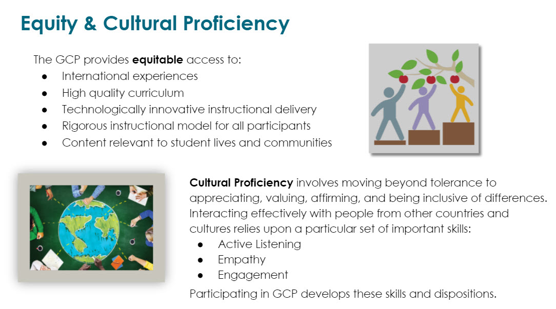 Looking for your entry point into the FCPS Global Classroom Project?  Equity and cultural proficiency are a great starting point, and represent 1 of the pathways for the FCPS GCP.  <a href="/FCPSEquity/">Fairfax Schools Equity and Cultural Responsiveness</a> #FCPSGoGlobal #Studentstakingaction