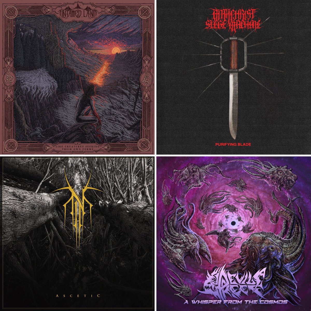 newmetalalbums1's tweet photo. Weekly catch up post of some of the new releases from DEVIL'S REEF, NORSE, UNTAMED LAND, ANTICHRIST SIEGE MACHINE #devilsreef #awhisperfromthecosmos #technicaldeathmetal #norseband #ascetic #blackmetal #untamedland #antichristsiegemachine #purfyingblade #blackeneddeathmetal https://t.co/oR1uZ5wr2Z