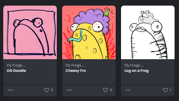 Fly Frog (@flyfrogsnft) on Twitter photo So excited to share our Fly Frogs Doodle Pond with you! This is were we'll giveaway nfts of process sketches, live doodle event sketches, and more! We've already given some away to <a href="/grafkaal/">Kaal Dewar</a> and @etyx88 for joining our live doodle event at last week's WIP opensea.io/collection/fly… So excited to share our Fly Frogs Doodle Pond with you! This is were we'll giveaway nfts of process sketches, live doodle event sketches, and more! We've already given some away to <a href="/grafkaal/">Kaal Dewar</a> and @etyx88 for joining our live doodle event at last week's WIP opensea.io/collection/fly…