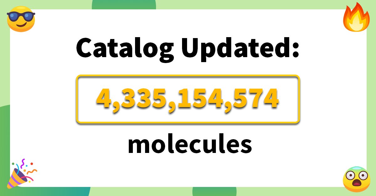 Chemspace tweet media