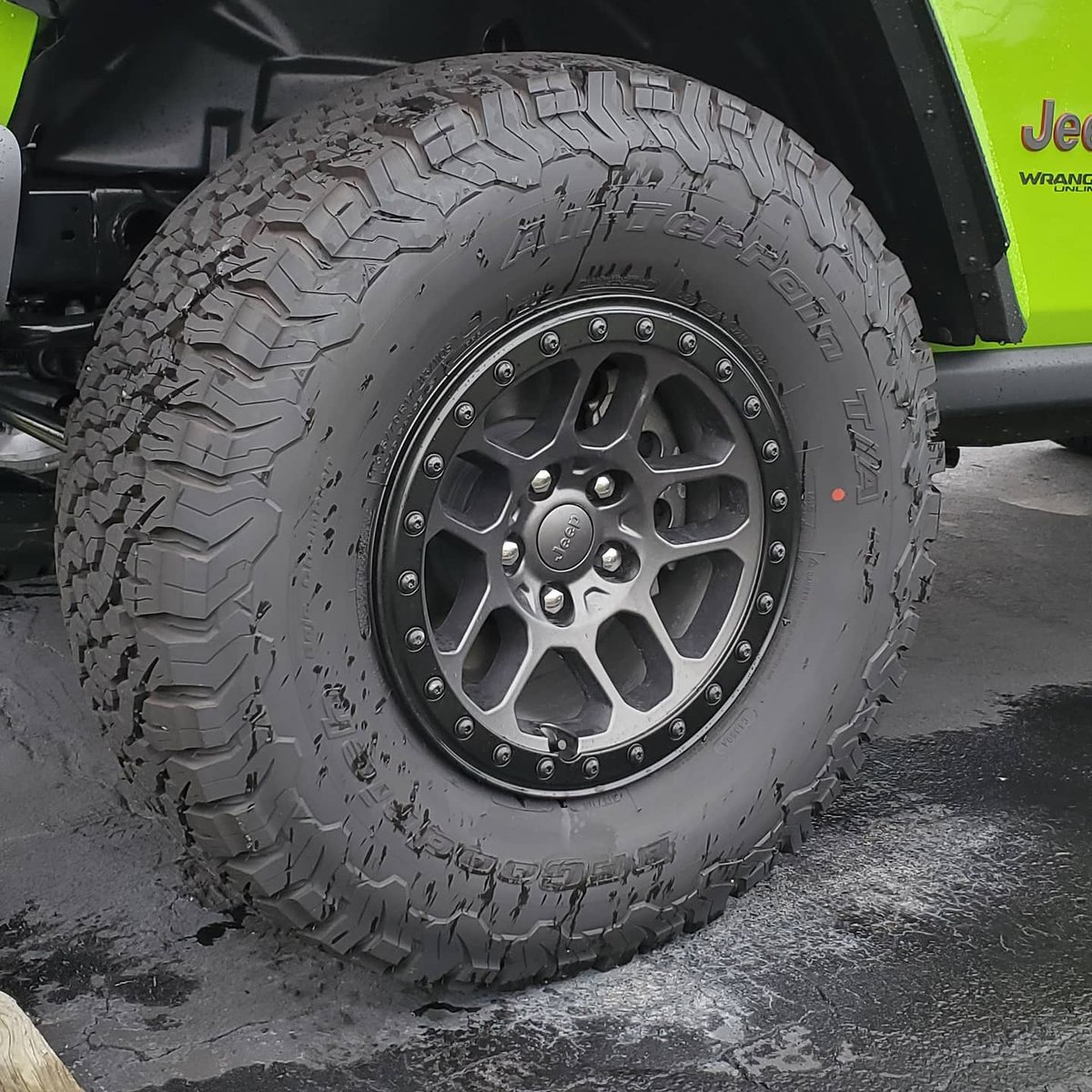 Acornwerx's tweet photo. Gecko green is back baby! Such an awesome color. With factory beadlocks. 😲
.
#Geckogreen #Geckogreenjeep #Geckojeep #GeckoJL #Geckojlu #geckowrangler #Geckojeepjl #geckowranglerjl #jeeplife #jeepnation #jeepfamily #jeepjl #jeepjlu #jeepjlurubicon #jeepjlrubicon #jeepbeadlocks https://t.co/jg6bP2oeRP