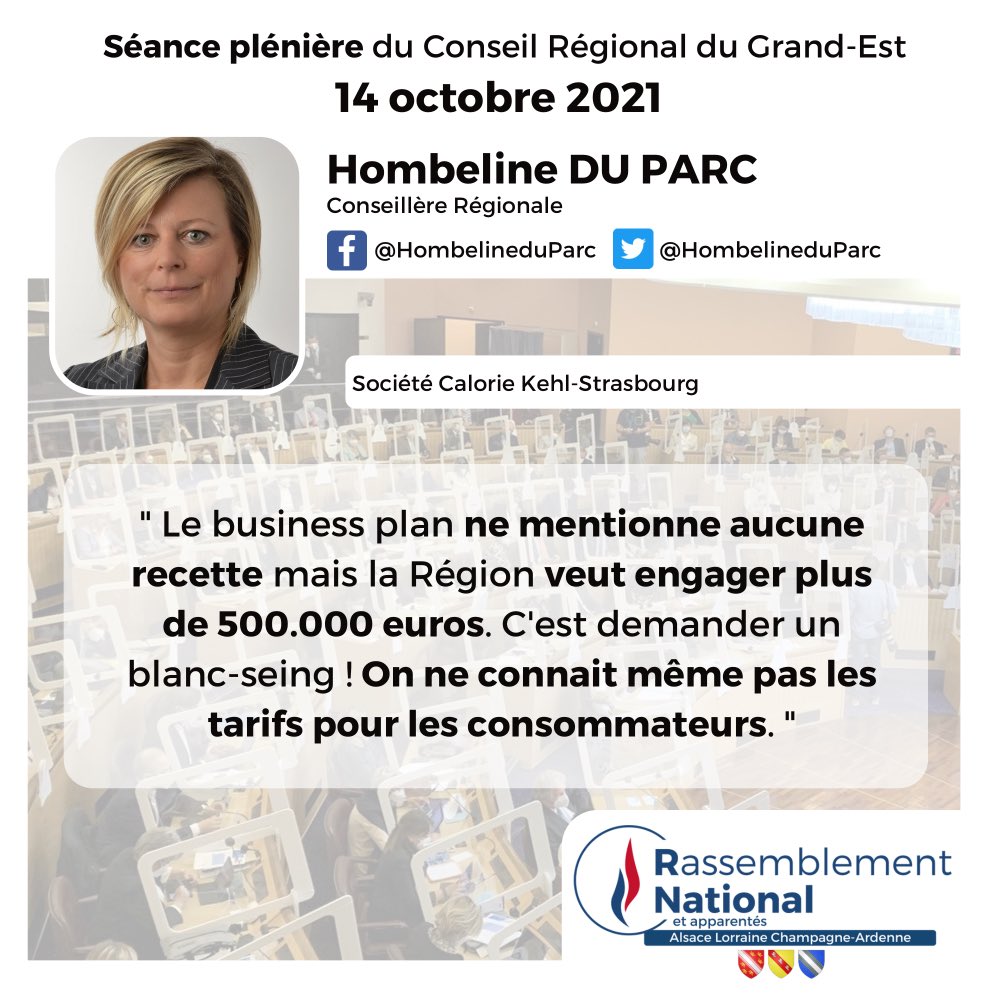 RNGrandEst's tweet photo. 💬 Intervention de @HombelineduParc sur la société Calorie Kehl-Strasbourg. #SPOct21 #GrandEst https://t.co/wyhzs9109j