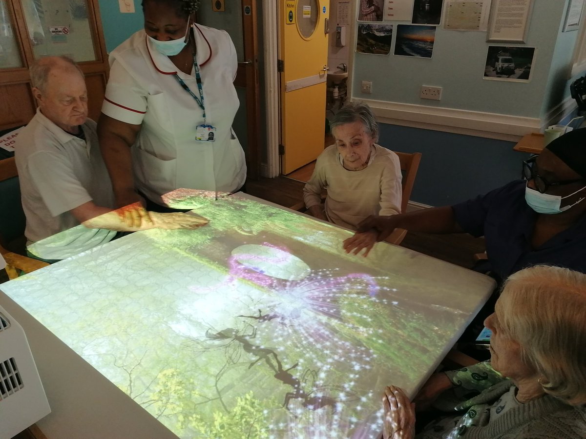 AnneCentre's tweet photo. Our residents are having great fun playing with Omi our interactive friend ,over an hour and they were still up for more. @AnneCentre @ForestHealthLtd @AmandaScott50 @JonesDRussell @patrick_gonsaro @OomphWellness https://t.co/deI4zYrmeR