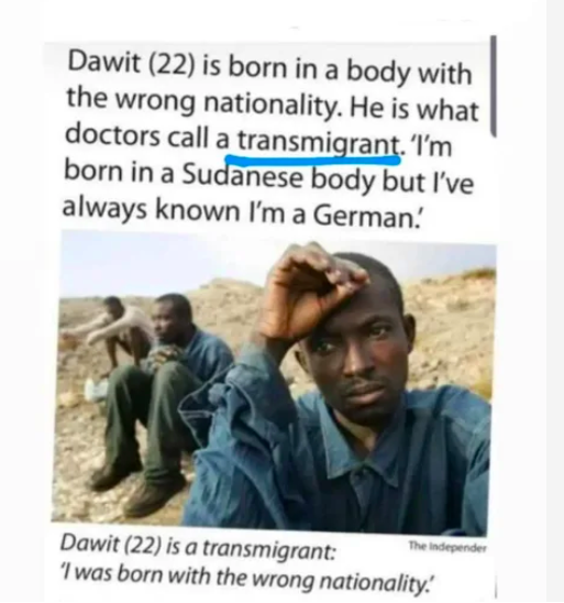 RoxanedeMassol's tweet photo. Scrolling on 9GAG and found this transphobic & xenophobic meme/joke 🤮. Quick reminder that words are rarely innocent. #ThrowbackThursday on my former blog on the importance of language and the use of the word #Transmigrant here https://t.co/pkxaq6uBRp https://t.co/RXh9r9ywBe