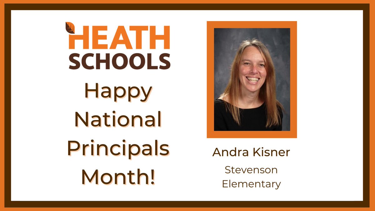 In celebration of National Principals Month, we are featuring our team of top-notch principals and assistant principals. Today we are excited to highlight Andra Kisner! Andra is in her fifth year as principal of Stevenson Elementary. Thank you for your leadership and dedication!