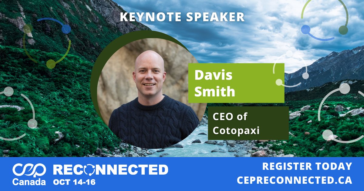 CEPToronto's tweet photo. We're excited to have Davis Smith, CEO of Cotopaxi as one of our Keynote Speakers!

Davis is the founder and CEO of Cotopaxi, an outdoor gear brand with a humanitarian mission. Hear about his story at #CEPreconnected on Oct 16!

Register at https://t.co/lzyvWirOQ3 https://t.co/XlYb48naqf