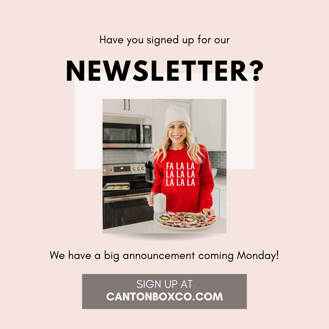 cantonboxco's tweet photo. Have you signed up for our newsletter? We have a fun announcement coming Monday that you don't want to miss. 

Go to https://t.co/VxIOTN6Ryz now and get your name on the list! Plus you'll get 10% off for signing up. Not too shabby.
.
.
.
#newsletter #bignews #holidays... https://t.co/6oZCuSXt7V