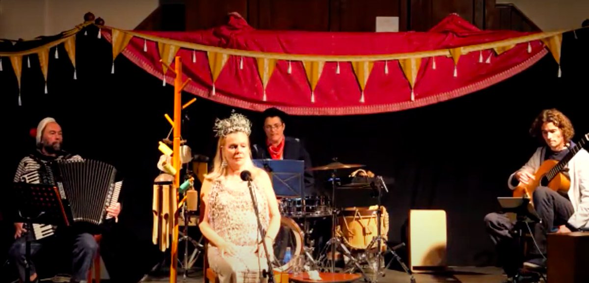 NHarrisonSinger's tweet photo. @BrixhamTheatre THE BECOMING TOUR 7.30pm TOMORROW supporting Brixhams Missin' Tackle shanty crew - hurry get your tix for this spellbinding oceanic musical storytelling w. international performers touring SW #folkmusic #poetry #crab #percussion @Brixham @brixhamtc https://t.co/xtInM8Kk42