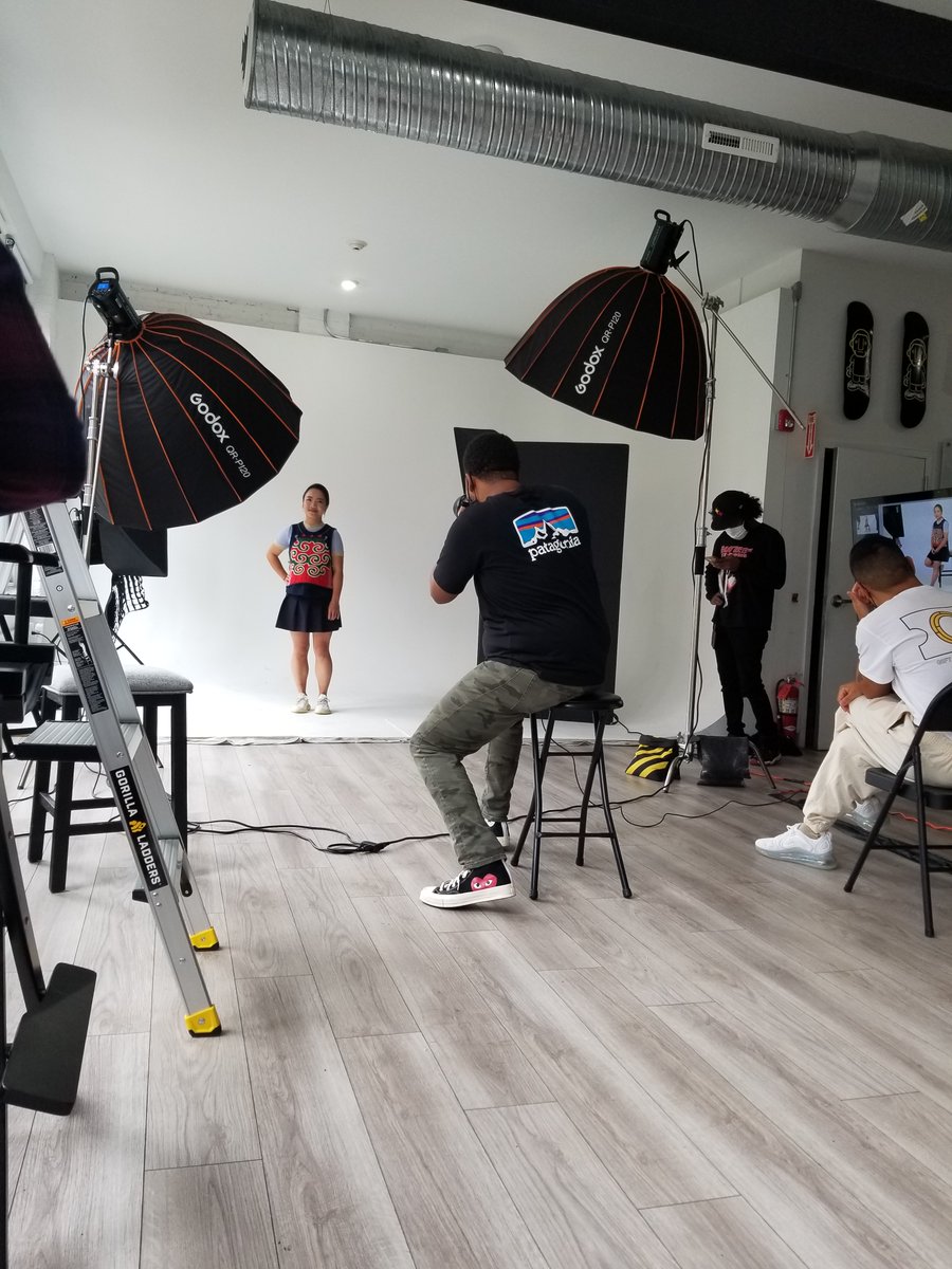 BaltimoreMD's tweet photo. We’re giving you a sneak peek at the view beyond the camera lens. 📸 Our team was on set at The Digital Factory #HereInBmore snapping photos of local creatives for an upcoming project. Stay tuned 👀 to see the final result! #VisitBmoreBTS https://t.co/0NZ66qttzb