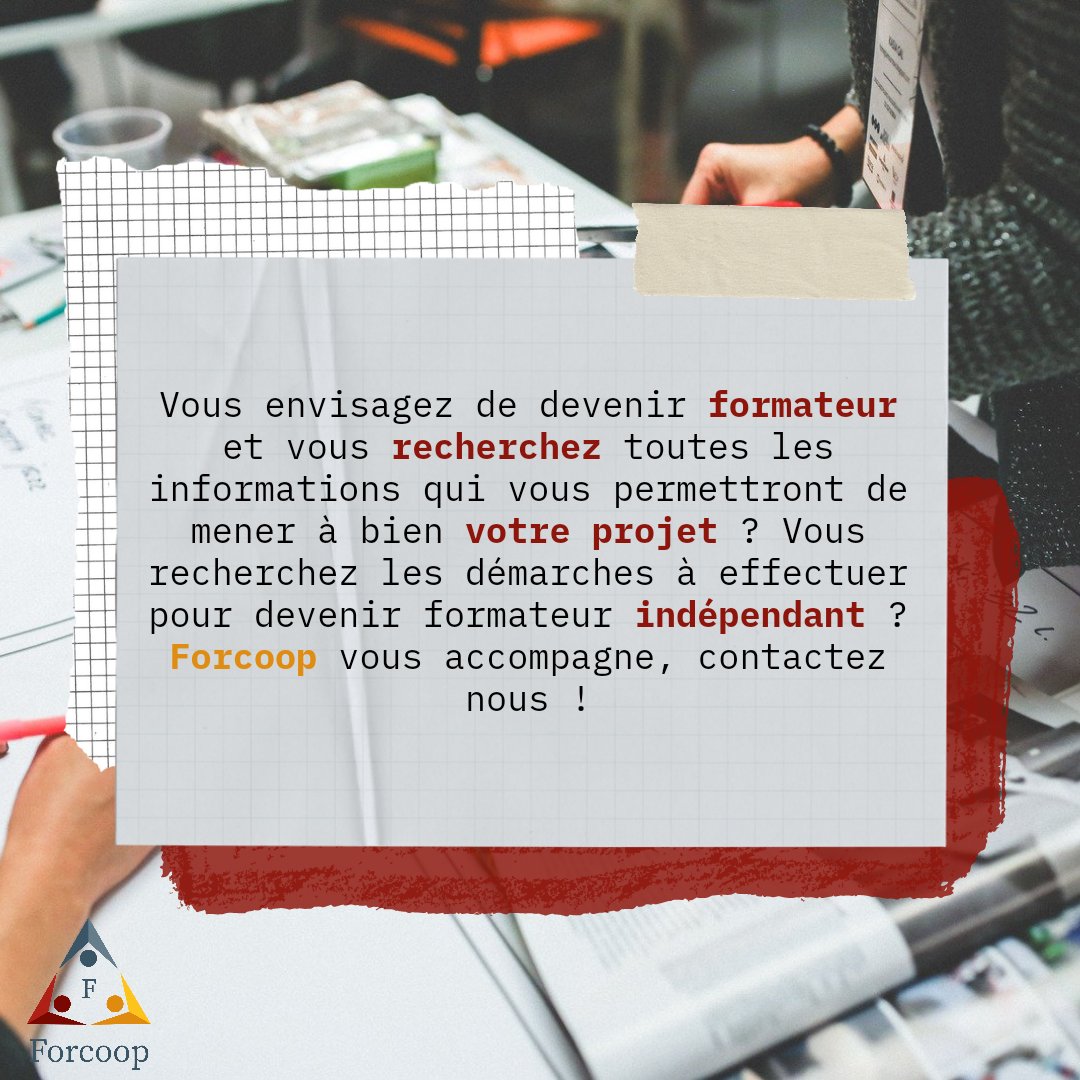 forcoop_rs's tweet photo. Vous envisagez de devenir formateur ?

#forcoop #formateur #information #projet #demarche #independant #accompagnement https://t.co/281PDX9E64