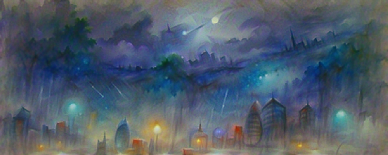 I find myself in a dark and murky city. I fly around in search of a lighter space to explore, but I cannot find one anywhere. #luciddream (feat AI-generated image)