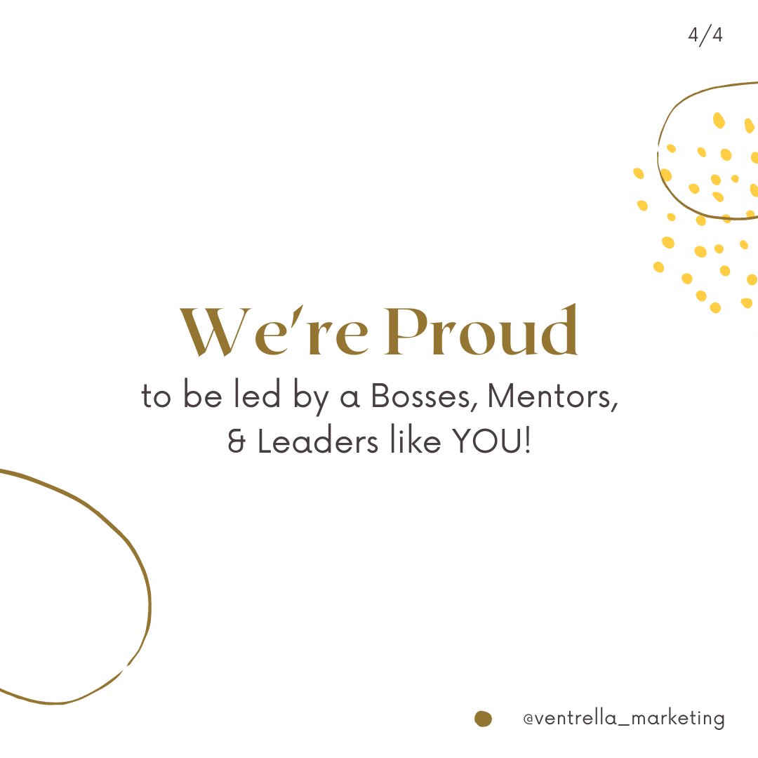 ProsperSalesCo's tweet photo. It's on thing to be a boss, another to be a mentor, but a completely different thing to be a leader! ✨ #ventrellamarketing #grateful #bossesday2021 https://t.co/ME8myvUl1G