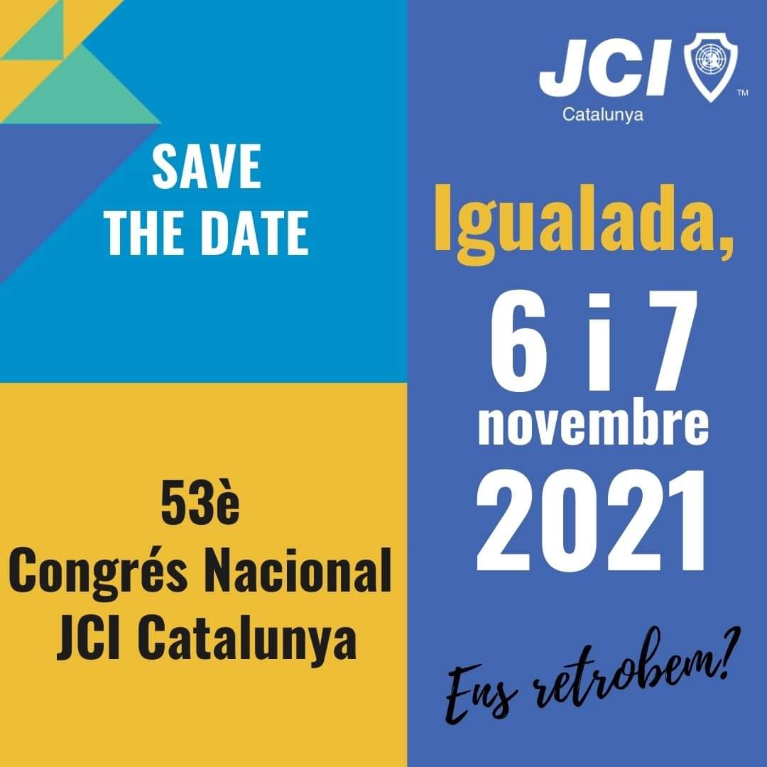 📅 Ja tenim data per l’esdeveniment de JCI l’any: el Congrés Nacional de Jove Cambra Catalunya, el cap de setmana del 6 i 7 de novembre a Igualada.

👉 Guardeu-vos la data. Us ampliarem la informació properament!

#congresnacionaljcicatalunya #congresnacionaljcicat2021