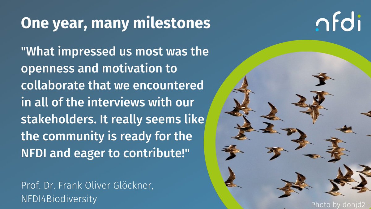 NFDI_de's tweet photo. Our consortium @NFDI4BioDiv has about 50 partner institutions. Together they want to offer access to useful services and tools for handling biodiversity and environmental data.

➡️More: https://t.co/lNXUVFWHcY

#1yearNFDI #NFDIrocks #FDM #RDM #OpenScience https://t.co/S648sEZLbW