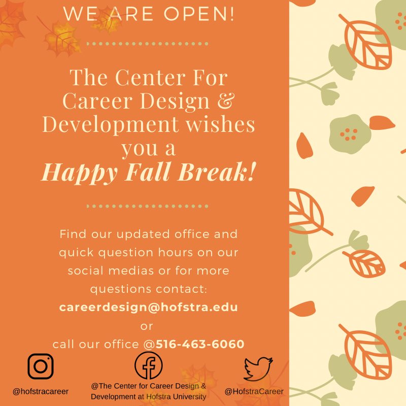 Happy Fall Break! 🍃🍁🍂