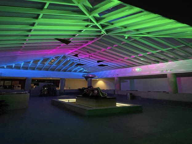 MAG_Rochester's tweet image. Another 📷 from last night 💙💗💚 @LightUpMBC #LightUpMBC