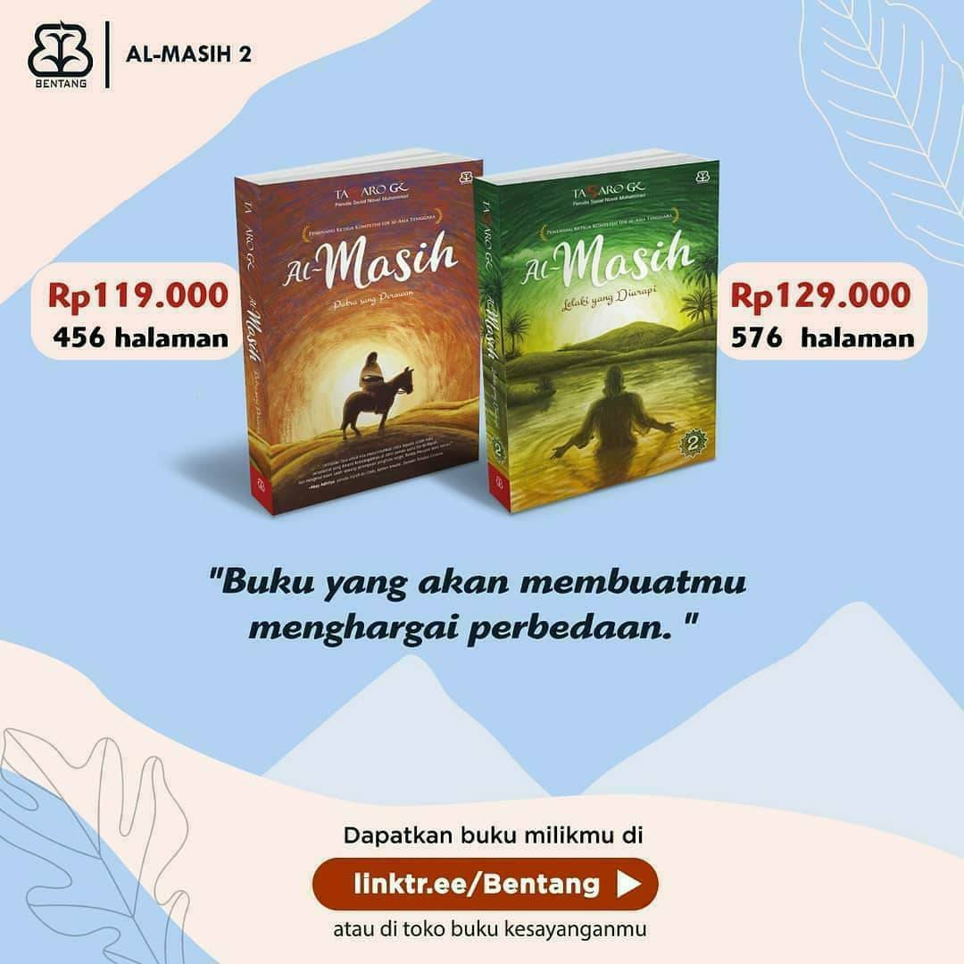 bentangpustaka's tweet photo. Ada banyak sekali kisah menarik menyentuh hati yang dapat kamu temukan dalam buku Al-Masih 2: Lelaki yang Diurapi. Penasaran dengan isi ceritanya? Yuk pesan sekarang juga!

Pemesanan melalui https://t.co/QiZfgQBIYA

#AlMasih https://t.co/DoYFA777Ly