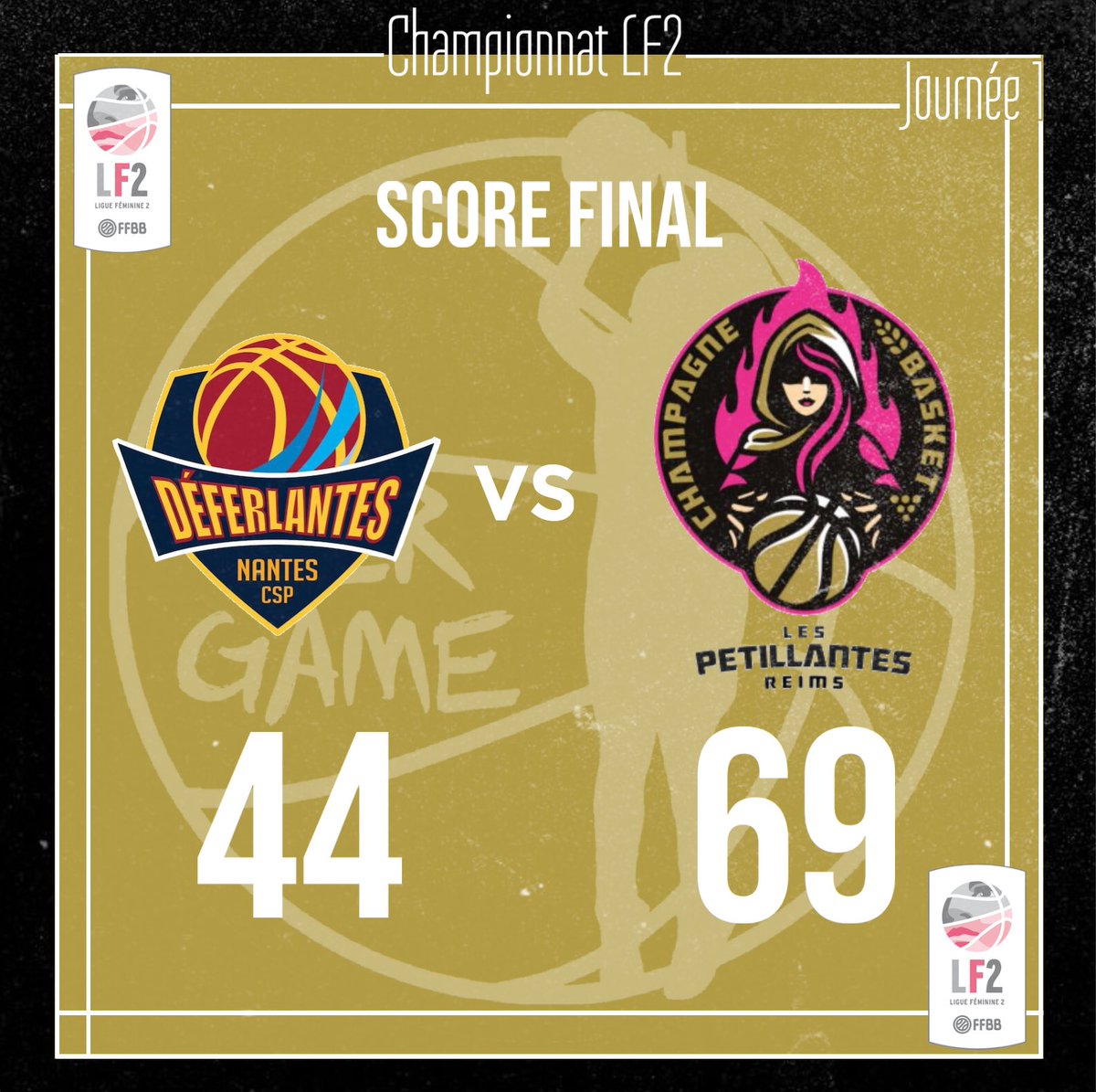_hergame's tweet photo. #lf2 #championnat 

JOURNÉE 3

Ce samedi le @ChampBasketFem était reçu par le CSP Nantes. A l’issue du match les rémoises repartent avec la victoire. On peut noter deux performances lors de celui-ci : celle de Alexa Middleton (MVP) et celle de Maaja Bratka https://t.co/8WoTBY0kzN