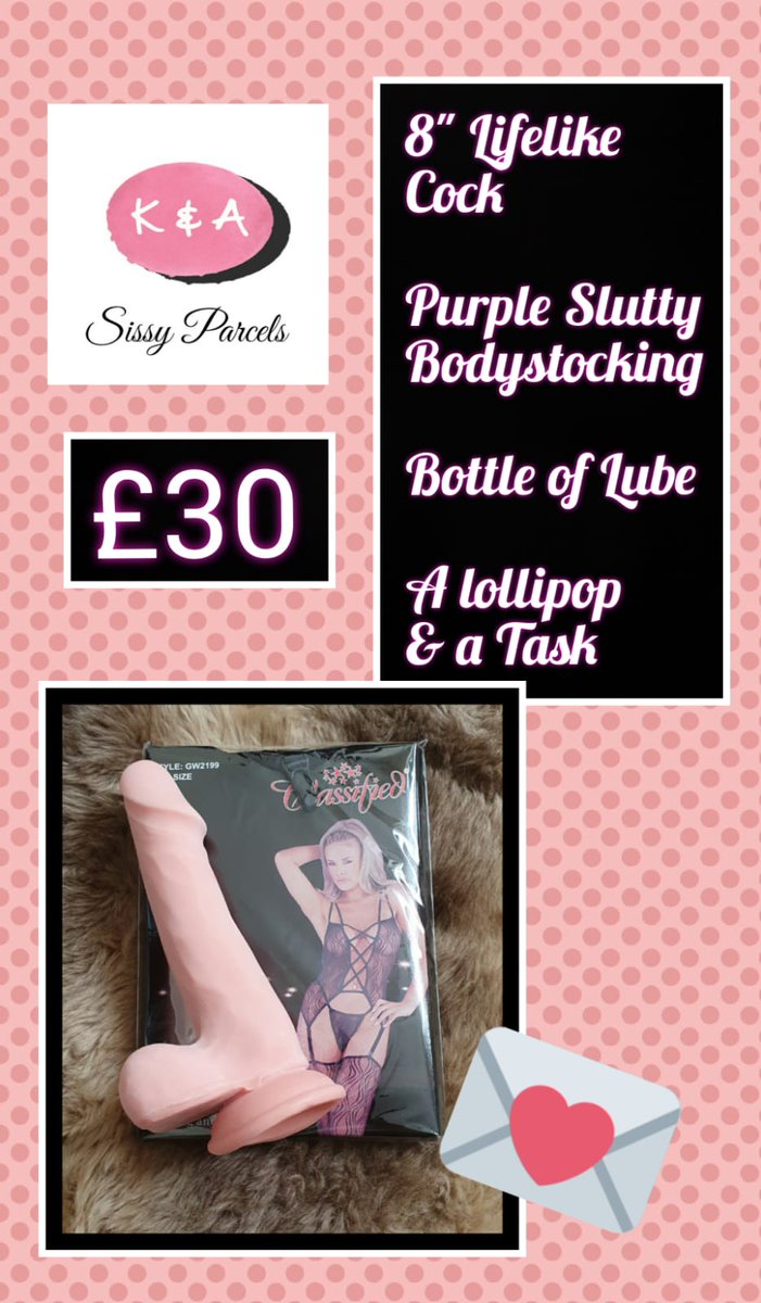 SissyFemAC's tweet photo. Be naughty with this sexy purple body stocking set and a lovely 8 inch lifelike c*ck. It comes with free lube, a task from Us and a sweet lolly treat!
sissyparcels@protonmail.com
#sissyparcel #sissyoffer https://t.co/2seSBAHIhG