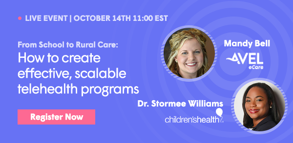 TytoCare's tweet photo. In just a few hours we'll be joined by representatives of Avel eCARE and @Childrens and we’ll take a look at the programs they’ve been running together with TytoCare, learning how telehealth can have a massive impact on our communities.

Join us! https://t.co/J5y0Eg9Br5 https://t.co/BDfDqAqICn