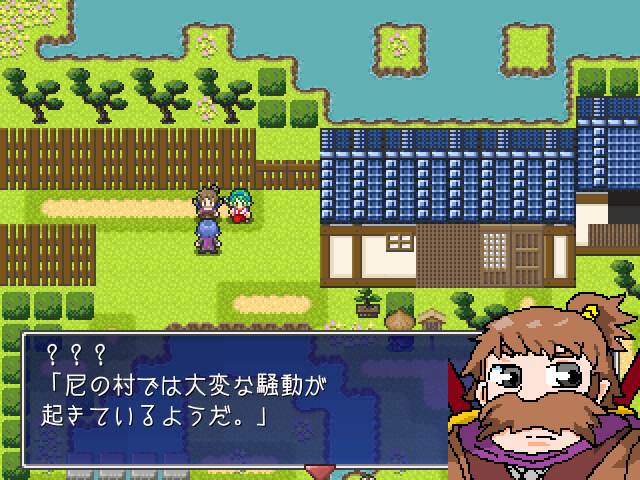 れとろ 和風rpgの製作進捗です 過去の世界の兼陸のキャラチップと顔グラを 追加 そして しとど村の過去です 現在編とはちがって 水浸しではない模様 ウディタ フリーゲーム Rpg