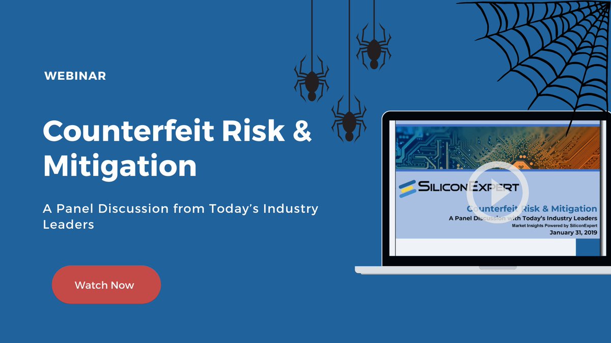 SiliconExpert's tweet image. This week&apos;s Nightmare in the Supply Chain: Counterfeit Components 👻
Join SiliconExpert and our panel of industry thought leaders as we discuss how to mitigate counterfeit risk.
▶️ Watch now: arw.li/6015JKu7W
#SiliconExpert #CounterfeitComponents #CounterfeitDetection