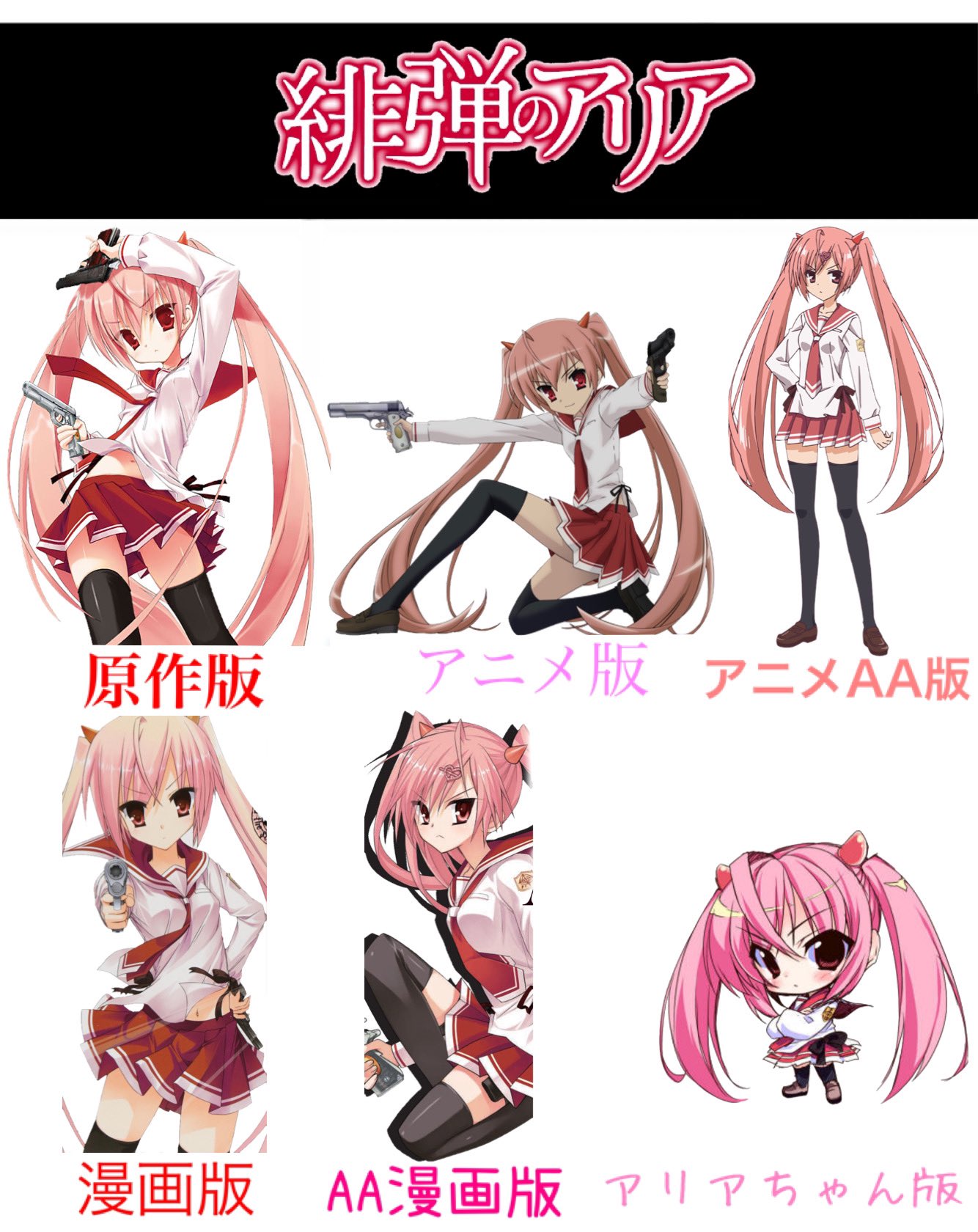 緋弾のアリア　キャラアートグラフ　神崎・H・アリア 緋弾のアリア キャラアートグラフ 神崎・H・アリア
