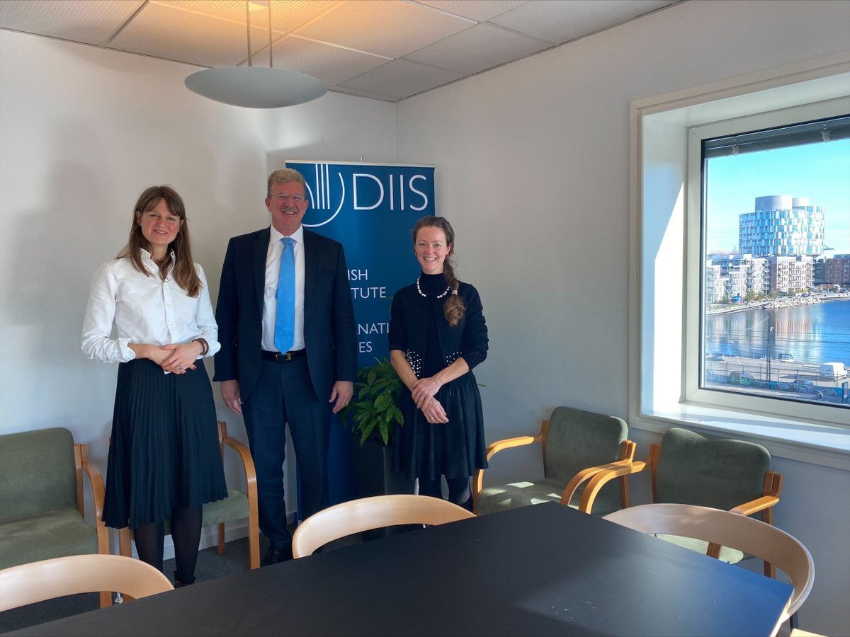 StateCSO's tweet photo. Great discussion this morning with Dr. Jessica Larsen @DIISDK and Dr. Katja Jacobsen @milstudiesCPH @uni_copenhagen on THE EVOLUTION of stabilization policies aground the world, particularly concerning the impact of climate change and security sector challenges. https://t.co/nRnSpAEJjp