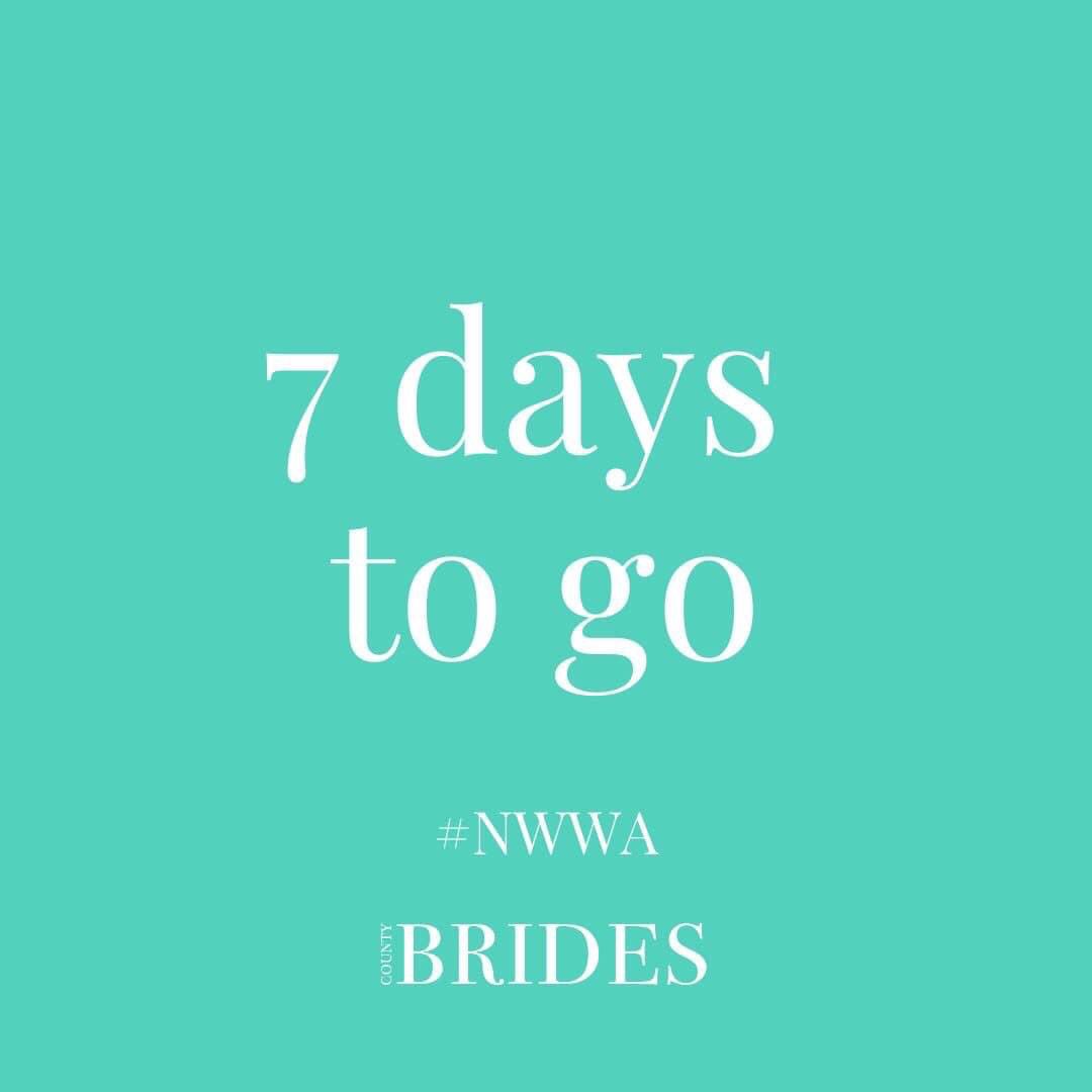 ✨1 Week to go!✨🥂🍾💃

Just a few tickets remaining: buff.ly/3E13R8p

#NWWA21 #countybrides #NorthWestWeddingAwards